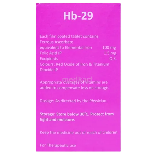 hb 29 tablet 10's